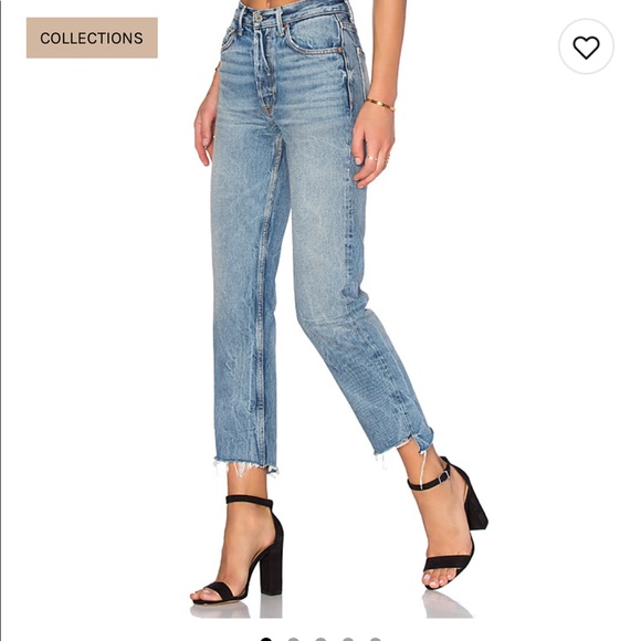Helena High-Rise Straight Jean GRLFRND - Picture 1 of 8